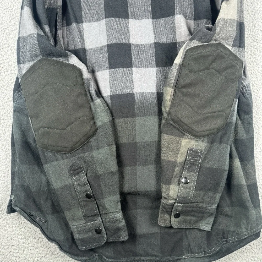 Z1R Duke Ombre Flannel Mens 2XL Motorcycle Shacket Shirt Jacket Concealed Carry